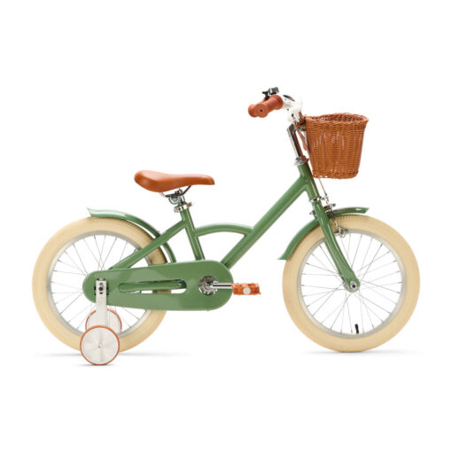 De Generation Classic 16 inch Groen - Kinderfiets, biedt stijl, veiligheid, en comfort voor kinderen van 4-6 jaar. Inclusief zijwieltjes en eenvoudige montage. Bestel vandaag nog!