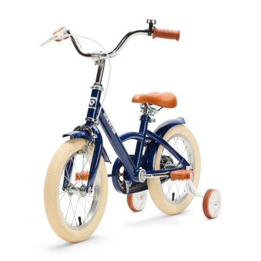 De Generation Classico 14 inch Blauw - Kinderfiets, biedt stijl, veiligheid, en comfort voor kinderen van 3-5 jaar. Inclusief zijwieltjes en eenvoudige montage. Bestel vandaag nog!