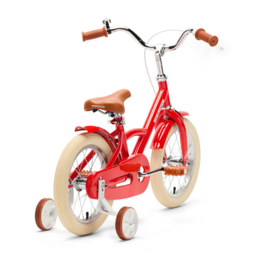 De Generation Classico 14 inch Rood - Kinderfiets, biedt stijl, veiligheid, en comfort voor kinderen van 3-5 jaar. Inclusief zijwieltjes en eenvoudige montage. Bestel vandaag nog!