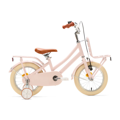 De Generation Urban Junior 14 inch Roze – Kinderfiets is een stijlvolle en veilige fiets voor kinderen van 3 tot 5 jaar. Met zijwieltjes, dubbele remmen en een handige voordrager is deze kinderfiets ideaal om de eerste fietskilometers mee te maken.