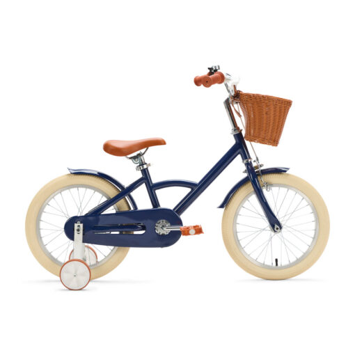 De Generation Classic 16 inch Blauw - Kinderfiets, biedt stijl, veiligheid, en comfort voor kinderen van 4-6 jaar. Inclusief zijwieltjes en eenvoudige montage. Bestel vandaag nog!