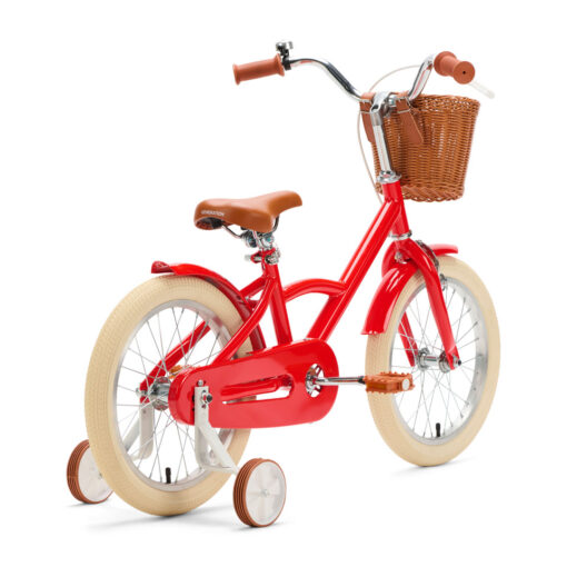 De Generation Classic 16 inch Rood - Kinderfiets, biedt stijl, veiligheid, en comfort voor kinderen van 4-6 jaar. Inclusief zijwieltjes en eenvoudige montage. Bestel vandaag nog!