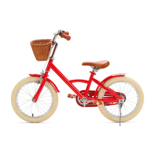 De Generation Classic 16 inch Rood - Kinderfiets, biedt stijl, veiligheid, en comfort voor kinderen van 4-6 jaar. Inclusief zijwieltjes en eenvoudige montage. Bestel vandaag nog!