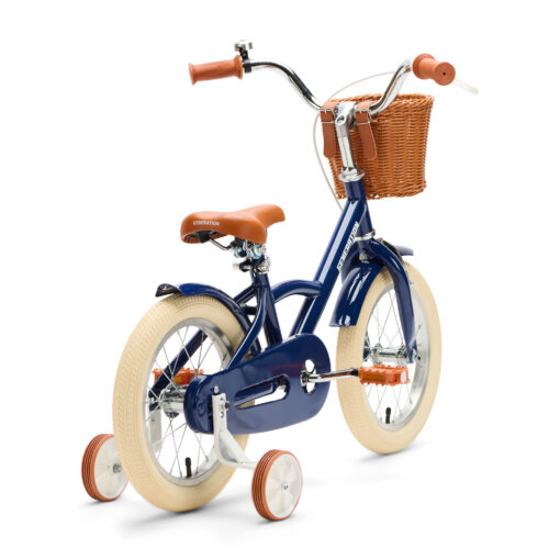 De Generation Classic 14 inch Blauw - Kinderfiets, biedt stijl, veiligheid, en comfort voor kinderen van 3-5 jaar. Inclusief zijwieltjes en eenvoudige montage. Bestel vandaag nog!