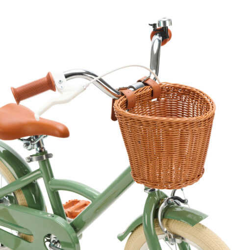 De Generation Classic 14 inch Olijfgroen - Kinderfiets, biedt stijl, veiligheid, en comfort voor kinderen van 3-5 jaar. Inclusief zijwieltjes en eenvoudige montage. Bestel vandaag nog!