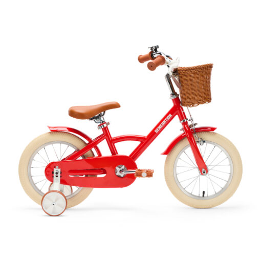 De Generation Classic 14 inch Rood - Kinderfiets, biedt stijl, veiligheid, en comfort voor kinderen van 3-5 jaar. Inclusief zijwieltjes en eenvoudige montage. Bestel vandaag nog!