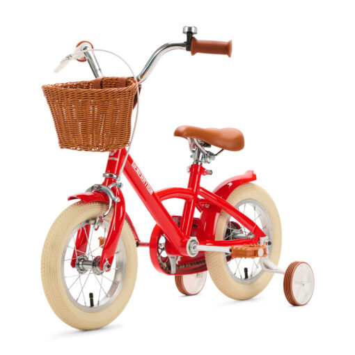 De Generation Classic 12 inch Rood - Kinderfiets, biedt stijl, veiligheid, en comfort voor kinderen van 2-4 jaar. Inclusief zijwieltjes en eenvoudige montage. Bestel vandaag nog!