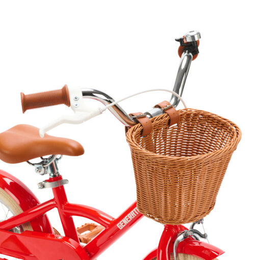 De Generation Classic 12 inch Rood - Kinderfiets, biedt stijl, veiligheid, en comfort voor kinderen van 2-4 jaar. Inclusief zijwieltjes en eenvoudige montage. Bestel vandaag nog!