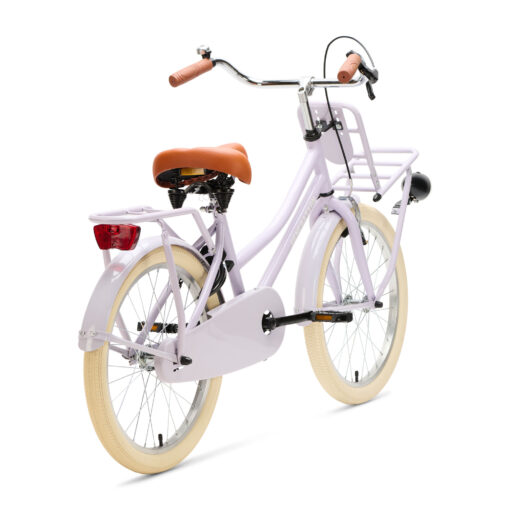 De Generation Urban Transportfiets 20 inch - Lila is een trendy kinderfiets ontworpen voor avonturen. Met terugtraprem, handrem, standaard en slot voor veiligheid en gemak. Voor 95% gemonteerd geleverd. Perfect voor jonge rijders die de straten willen verkennen!
