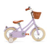 Coole Lila kinderfiets 12 inch: stijlvol, veilig, comfortabel, inclusief zijwieltjes! Een perfecte mix van stijl, veiligheid en comfort voor kinderen van 2 - 4 jaar. Laat je kleintje genieten van avontuurlijke ritten!