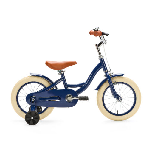 Op de Donkerblauwe Generation Blanco kinderfiets 14 inch trekt jouw kind zeker de aandacht! Deze stoere fiets, geschikt voor kinderen van 3 tot 5 jaar, wordt met zijwieltjes geleverd en is daarom ook perfect geschikt voor kinderen die nog wat ondersteuning kunnen gebruiken.