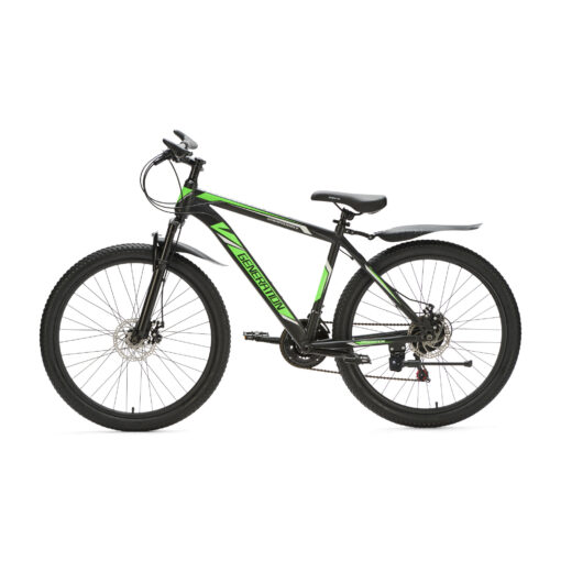 Stoere en stevige mountainbike van Generation Fietsen met 26 inch wielen, spatborden, 21 versnellingen en schijfremmen. Geschikt voor kinderen van 10 tot 14 jaar.