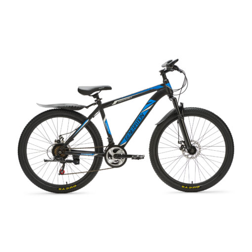 Stoere en stevige mountainbike van Generation Fietsen met 26 inch wielen, spatborden, 21 versnellingen en schijfremmen. Geschikt voor kinderen van 10 tot 14 jaar.