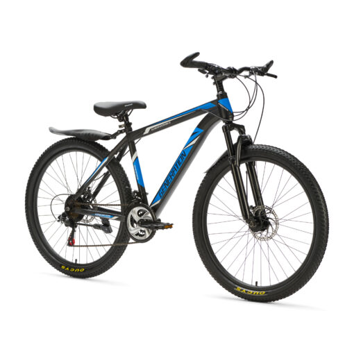 Stoere en stevige mountainbike van Generation Fietsen met 26 inch wielen, spatborden, 21 versnellingen en schijfremmen. Geschikt voor kinderen van 10 tot 14 jaar.