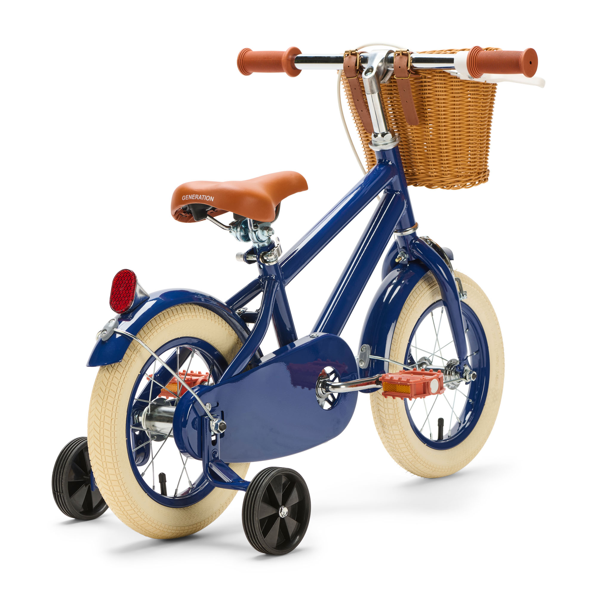 Generation Retro 12 inch Blauw – Kinderfiets met Mandje De Generation Retro 12 inch Blauw – Kinderfiets met mandje is perfect voor 2-4 jarigen, met stijlvol design, veilige remmen, en comfort. Inclusief zijwieltjes, ideaal voor een veilige en plezierige fietservaring.