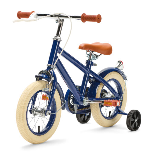 De Generation Retro 12 inch Blauw – Kinderfiets is perfect voor 2-4 jarigen, met stijlvol design, veilige remmen, en comfort. Inclusief zijwieltjes, ideaal voor een veilige en plezierige fietservaring.