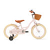 De Generation Blanco 16 Inch Lichtroze met Mandje is een charmante, stijlvolle kinderfiets voor kinderen van 4-6 jaar. Met een stevig stalen frame, verstelbaar zadel en stuur, mandje en zijwieltjes.