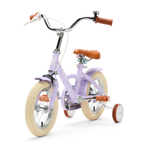 De Generation Classic 12 inch Lila – Kinderfiets is een stevige en stijlvolle eerste fiets voor kinderen van 2 tot 4 jaar. Met zijwieltjes en een bel combineert deze klassieke kinderfiets veiligheid en comfort met een vrolijke uitstraling.