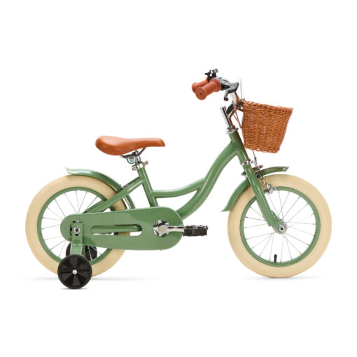 Op de groene Generation Blanco kinderfiets 14 inch trekt jouw kind zeker de aandacht! Deze stoere fiets, geschikt voor kinderen van 3 tot 5 jaar, wordt met zijwieltjes geleverd en is daarom ook perfect geschikt voor kinderen die nog wat ondersteuning kunnen gebruiken.