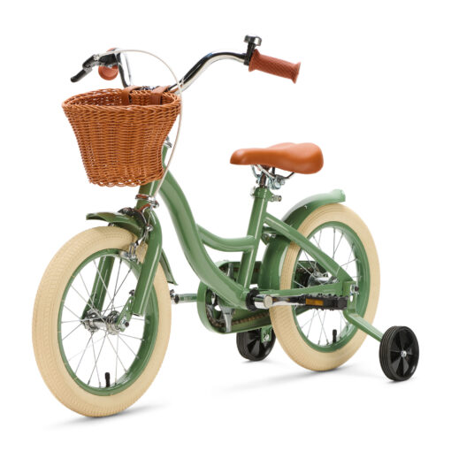 Op de groene Generation Blanco kinderfiets 14 inch trekt jouw kind zeker de aandacht! Deze stoere fiets, geschikt voor kinderen van 3 tot 5 jaar, wordt met zijwieltjes geleverd en is daarom ook perfect geschikt voor kinderen die nog wat ondersteuning kunnen gebruiken.