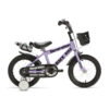 De Generation BMX 14 inch Lila – Kinderfiets is ideaal voor kinderen van 3 tot 5 jaar. Met een stevig frame, veilige remmen en coole accessoires biedt deze fiets zowel plezier als veiligheid.