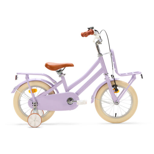 De Generation Urban Junior 14 inch Lila – Kinderfiets is een veilige en stijlvolle fiets voor kinderen van 3 tot 5 jaar. Met zijwieltjes, dubbele remmen en een handige voordrager is dit de perfecte fiets om mee te leren fietsen.