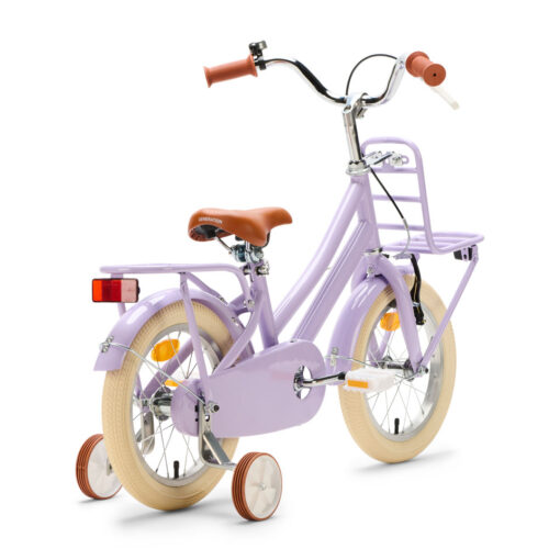 De Generation Urban Junior 14 inch Lila – Kinderfiets is een veilige en stijlvolle fiets voor kinderen van 3 tot 5 jaar. Met zijwieltjes, dubbele remmen en een handige voordrager is dit de perfecte fiets om mee te leren fietsen.