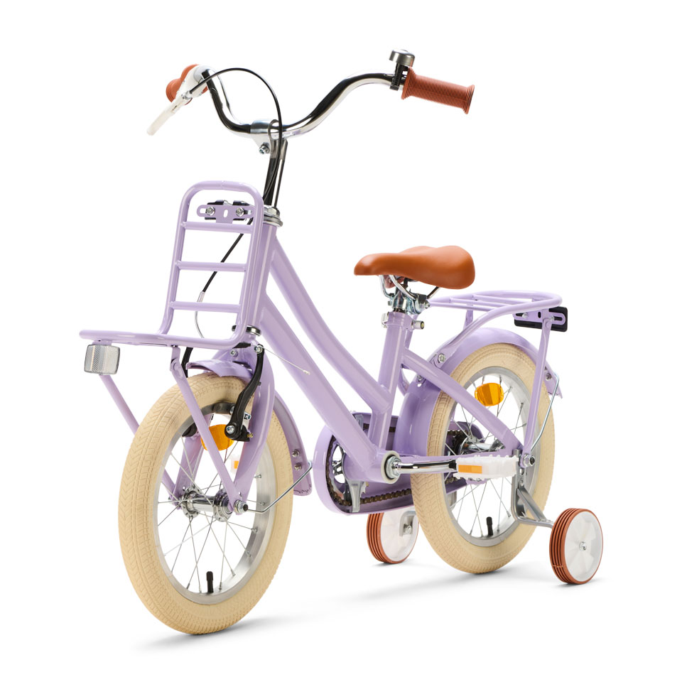 Generation Urban Junior 14 inch Lila – Kinderfiets De Generation Urban Junior 14 inch Lila – Kinderfiets is een veilige en stijlvolle fiets voor kinderen van 3 tot 5 jaar. Met zijwieltjes, dubbele remmen en een handige voordrager is dit de perfecte fiets om mee te leren fietsen.