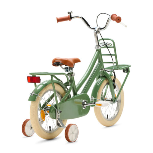 De Generation Urban Junior 14 inch Groen – Kinderfiets is een veilige en vrolijke fiets voor kinderen van 3 tot 5 jaar. Met zijwieltjes, dubbele remmen en handige dragers is dit de ideale fiets voor de eerste kilometers.