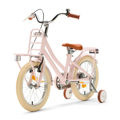 De Generation Urban Junior 16 inch Roze – Kinderfiets is een stijlvolle en veilige fiets voor kinderen van 4 tot 6 jaar. Met zijwieltjes, dubbele remmen en een handige voordrager is deze kinderfiets ideaal om de eerste fietskilometers mee te maken.