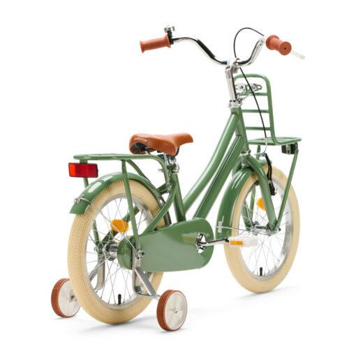 De Generation Urban Junior 16 inch Groen – Kinderfiets is een veilige en vrolijke fiets voor kinderen van 4 tot 6 jaar. Met zijwieltjes, dubbele remmen en handige dragers is dit de ideale fiets voor de eerste kilometers.