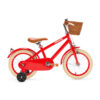 De Generation Retro 14 inch Rood – Kinderfiets met mandje is een stijlvolle vintage kinderfiets voor kinderen van 3 tot 5 jaar. Met stevige remmen, zijwieltjes en een handig mandje is deze fiets perfect voor de eerste echte fietservaringen.