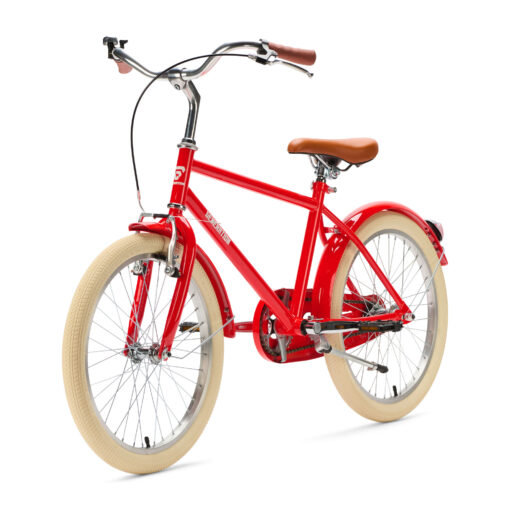 De Generation Pure 20 inch Rood is een stijlvolle en minimalistische jongensfiets voor kinderen van 6 tot 8 jaar. Met een stevig frame, verstelbaar zadel en comfortabele zithouding biedt deze fiets veiligheid en plezier bij dagelijks gebruik. Ook verkrijgbaar in groen en blauw, perfect voor school en speelavonturen.
