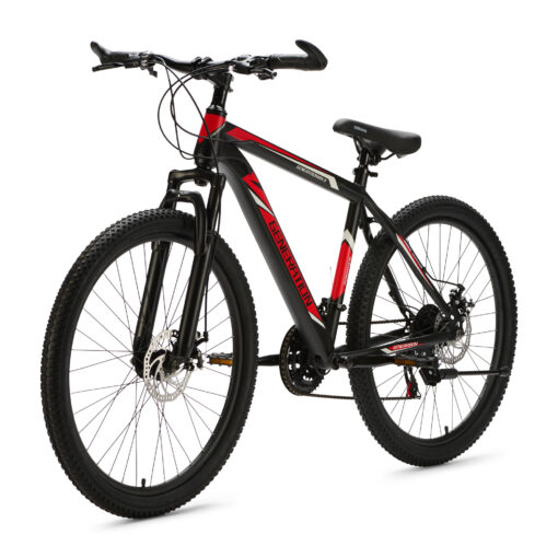 De Generation Mountainbike 26 inch Rood/Zwart is een stoere en veilige fiets voor kinderen van 10 tot 14 jaar. Met 21 versnellingen, geveerde voorvork, schijfremmen en verstelbaar zadel en stuur is deze mountainbike perfect voor zowel straat als recreatieve off-road ritten.