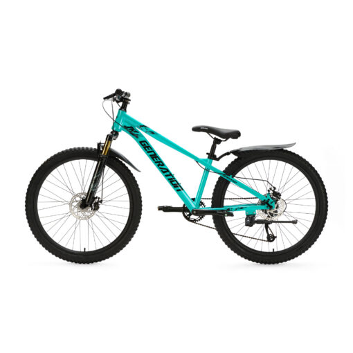 De Generation X8 Mountainbike 26 inch - Blauw met spatborden is een veilige en praktische fiets voor kinderen van 10 tot 14 jaar. Met 8 versnellingen, schijfremmen voor en achter, verstelbaar zadel en spatborden is deze mountainbike ideaal voor straat- en recreatieve off-road ritten, ook bij nat weer.