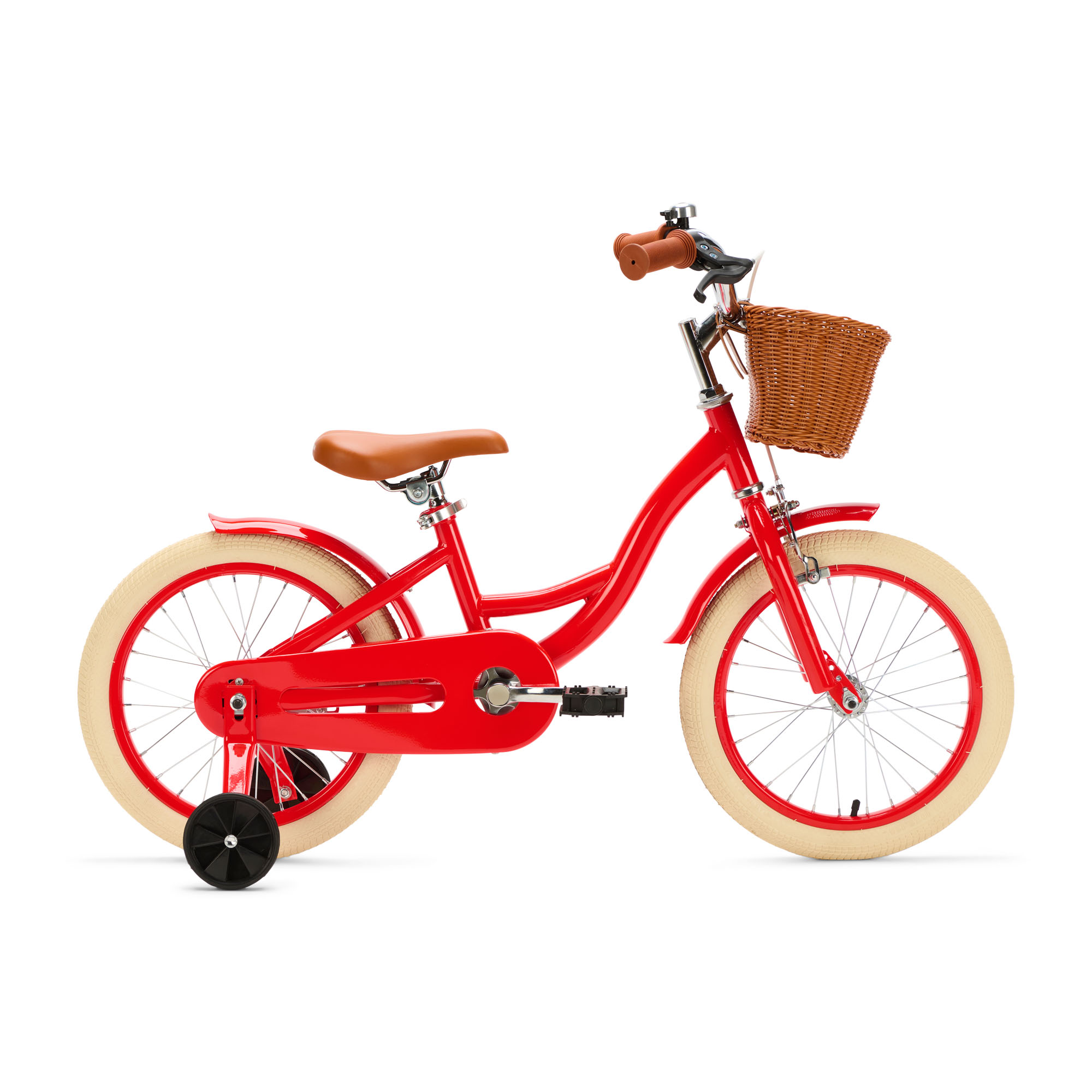 Generation Blanco 16 inch Rood – Kinderfiets met Mandje De Generation Blanco 16 inch Rood met mandje is een speelse en veilige kinderfiets voor kinderen van ongeveer 4 tot 6 jaar. Het stevige frame, de terugtraprem en het handige mandje maken elke fietstocht leuk en praktisch.