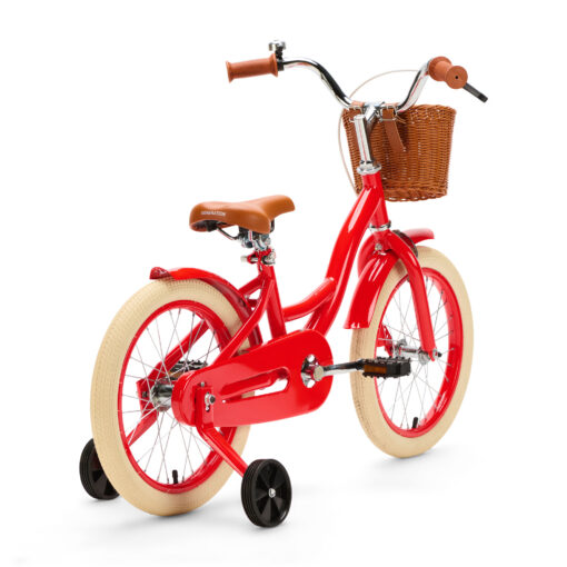 De Generation Blanco 16 inch Rood met mandje is een speelse en veilige kinderfiets voor kinderen van ongeveer 4 tot 6 jaar. Het stevige frame, de terugtraprem en het handige mandje maken elke fietstocht leuk en praktisch.