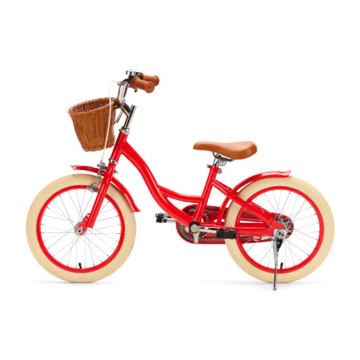 De Generation Blanco 16 inch Rood met mandje is een speelse en veilige kinderfiets voor kinderen van ongeveer 4 tot 6 jaar. Het stevige frame, de terugtraprem en het handige mandje maken elke fietstocht leuk en praktisch.