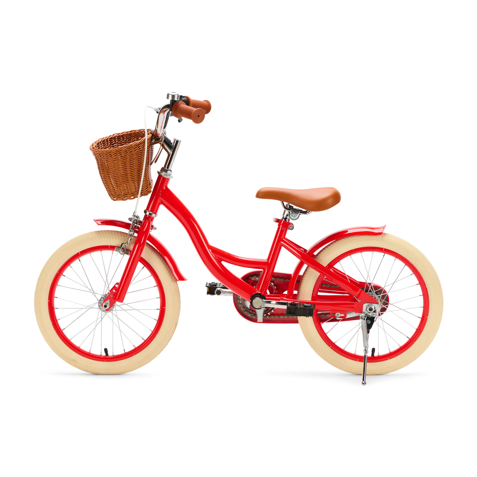 Generation Blanco 16 inch Rood – Kinderfiets met Mandje De Generation Blanco 16 inch Rood met mandje is een speelse en veilige kinderfiets voor kinderen van ongeveer 4 tot 6 jaar. Het stevige frame, de terugtraprem en het handige mandje maken elke fietstocht leuk en praktisch.