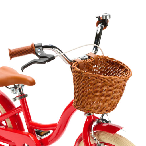 De Generation Blanco 16 inch Rood met mandje is een speelse en veilige kinderfiets voor kinderen van ongeveer 4 tot 6 jaar. Het stevige frame, de terugtraprem en het handige mandje maken elke fietstocht leuk en praktisch.