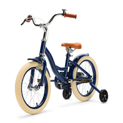 De Generation Blanco 16 inch Donkerblauw is een veilige en stijlvolle kinderfiets voor kinderen van ongeveer 4 tot 6 jaar. Dankzij het stevige frame, handrem en terugtraprem en verstelbaar zadel en stuur is deze fiets ideaal voor dagelijks gebruik en groeit hij mee met je kind.