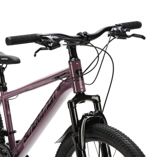 De Generation GT100 24 inch Paars is een lichte en sportieve mountainbike kinderfiets met 21 versnellingen en krachtige schijfremmen. Perfect voor actieve kinderen die klaar zijn voor langere en uitdagendere fietstochten.