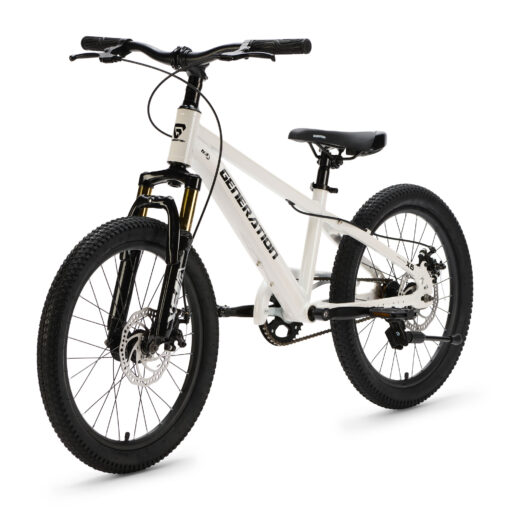 De Generation X6 20 inch Wit is een lichte en sportieve kinderfiets met aluminium frame en krachtige schijfremmen. Perfect voor kinderen van 6 tot 8 jaar die een stoere mountainbike look combineren met dagelijks fietsplezier.