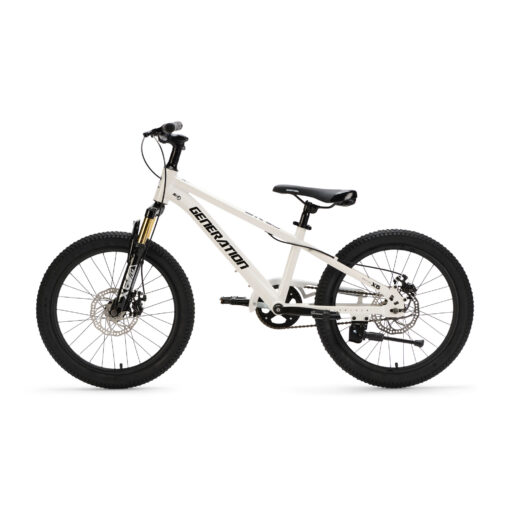 De Generation X6 20 inch Wit is een lichte en sportieve kinderfiets met aluminium frame en krachtige schijfremmen. Perfect voor kinderen van 6 tot 8 jaar die een stoere mountainbike look combineren met dagelijks fietsplezier.