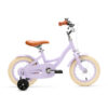 De Generation Blanco 12 Inch Lila is een charmante kinderfiets voor kinderen van 2-4 jaar. Met een stevig frame, verstelbaar zadel en stuur, en een vrolijk ontwerp.