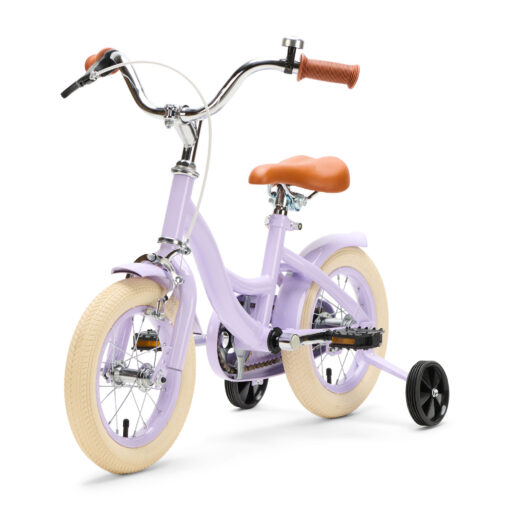 De Generation Blanco 12 Inch Lila is een charmante kinderfiets voor kinderen van 2-4 jaar. Met een stevig frame, verstelbaar zadel en stuur, en een vrolijk ontwerp.