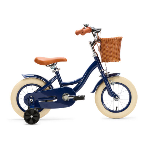 De Generation Blanco 12 Inch Blauw met Mandje is een stoere kinderfiets voor kinderen van 2-4 jaar. Met een stevig frame, verstelbaar zadel en stuur, en een handig mandje voorop.