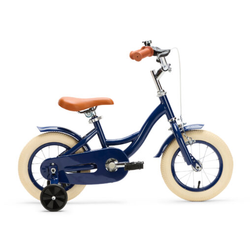 De Generation Blanco 12 Inch Blauw is een stoere kinderfiets voor kinderen van 2-4 jaar. Met een stevig frame, verstelbaar zadel en stuur, en een robuust ontwerp.