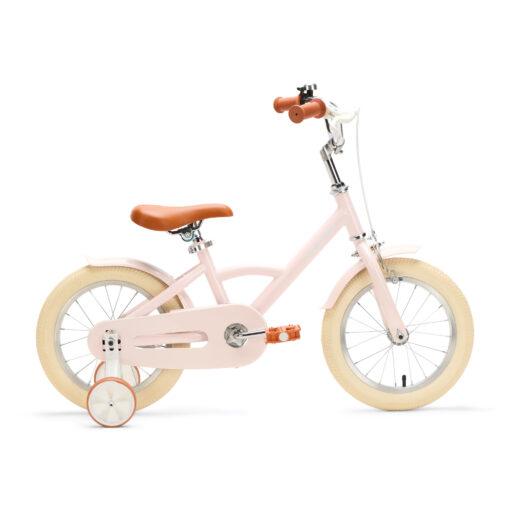 De Generation Classico 14 inch Roze – Kinderfiets, biedt stijl, veiligheid, en comfort voor kinderen van 3-5 jaar. Inclusief zijwieltjes en eenvoudige montage. Bestel vandaag nog!