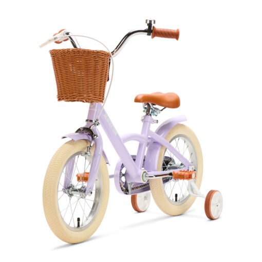 De Generation Classic 14 inch Lila – Kinderfiets, biedt stijl, veiligheid, en comfort voor kinderen van 3-5 jaar. Inclusief zijwieltjes en eenvoudige montage. Bestel vandaag nog!